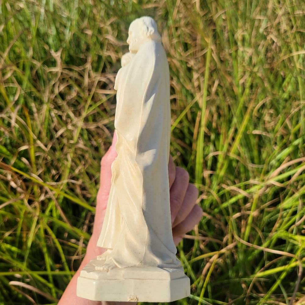 Holy Family Religious Figurine ~ Vintage ~ Jesus Mary Joseph ~ Christmas ~ Resin - Picture 13 of 16